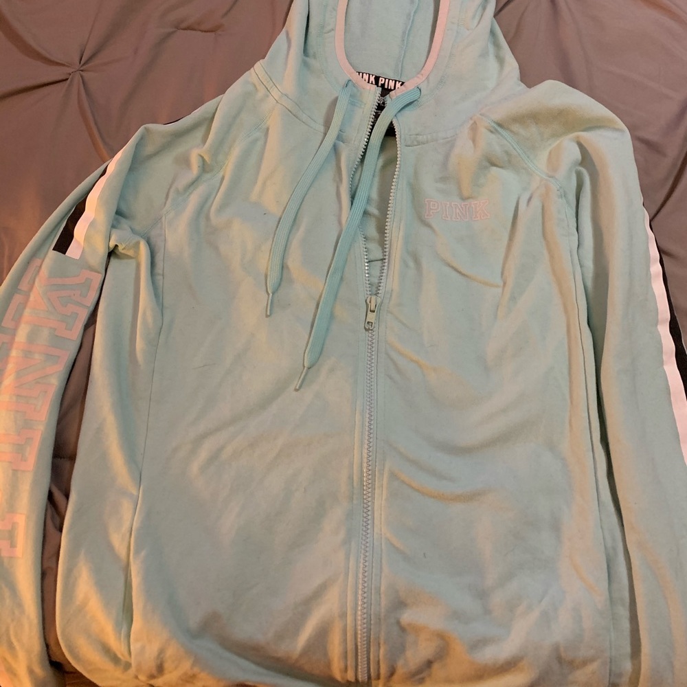 Victoria secrets pink full zip sweatshirt